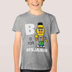 B is voor Bert   Jouw namen toevoegen Tri-Blend Shirt