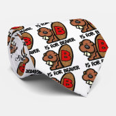 B is voor bever stropdas (Opgerold)