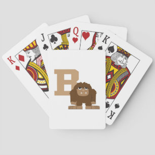 B is voor Bigfoot Speelkaarten