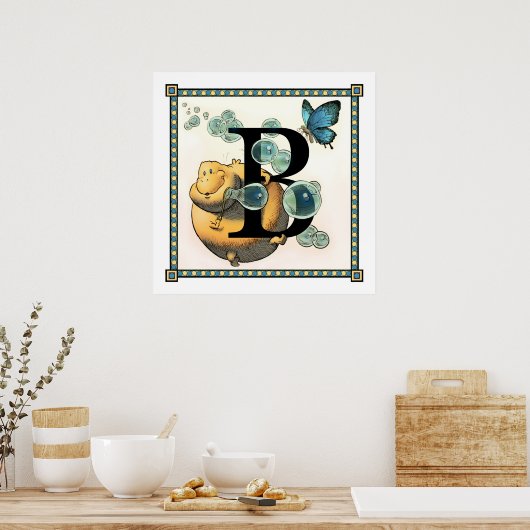 B is voor Blug Poster (Keuken)