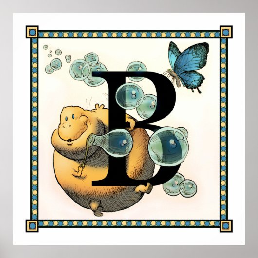 B is voor Blug Poster (Voorkant)