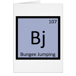 B J - Bungeejumpen Sport Chemie Symbool