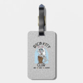 B K!TTY CLUB Girl Blue Leopard Bagagelabel (Achterkant verticaal)