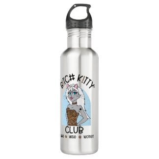 B K!TTY CLUB Girl Blue Leopard Water Flacon Waterfles