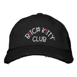 B K ! TTY CLUB Logo Dark Distressed Casquette