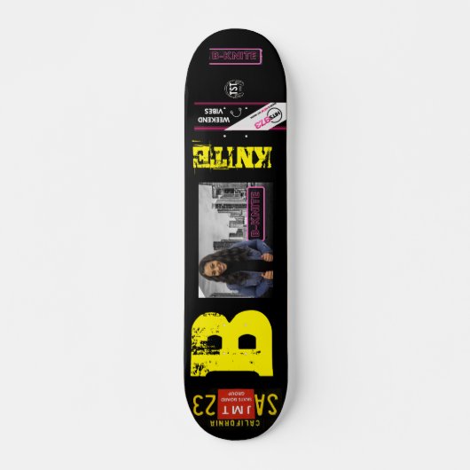 B KNITE SKATEBOARD / JMT USA Skateboard, pont 7¾" (Devant)