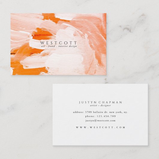 B L U S H E D VISITEKAARTJE (Voorkant / Achterkant)