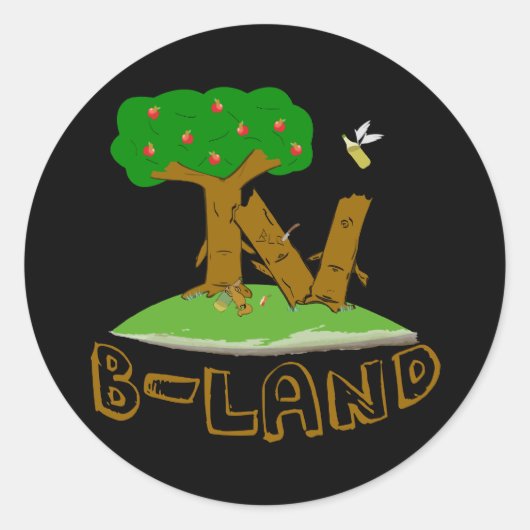 B-Land STICKAZ Ronde Sticker (Voorkant)