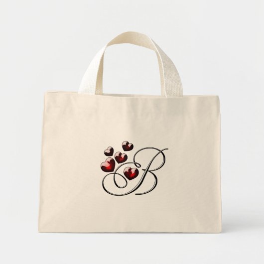 B letter mini tote bag (Voorkant)