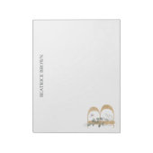 B Monogram - Aangepast toetsenbord Notitieblok (Gedraaid)