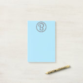 B Monogram bling ring Post-It notitieblok Post-it® Notes (Op bureau)