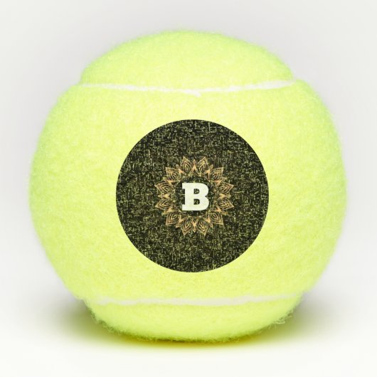 "B" Monogram Custom Initiaal Penn Championship Pla Tennisballen (Voorkant)