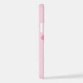 B Monogram Gepersonaliseerd Roze iPhone Case iPhone Hoesje (Rechterkant)