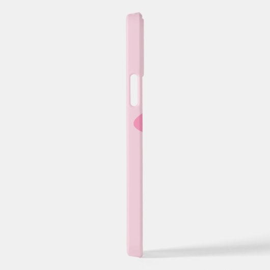 B Monogram Gepersonaliseerd Roze iPhone Case iPhone Hoesje (Rechterkant)