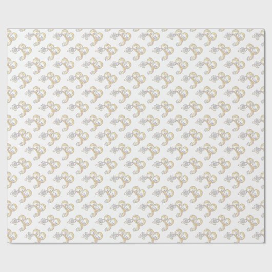 B monogram gepersonaliseerd verpakkingspapier cadeaupapier (Vlak)