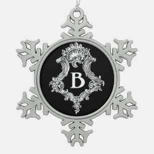 B Monogram Initiaal Ornament