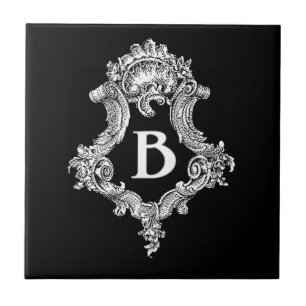 B Monogram Initiaal Tegeltje