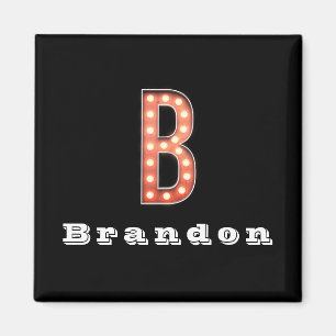 B Monogram Markttent Bulb Aangepast Magneet