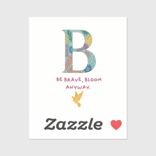 B-monogram Sticker (Vel)