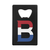 B Monogramme superposé sur le drapeau NLD sur le b (Devant)