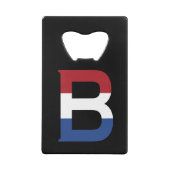 B Monogramme superposé sur le drapeau NLD sur le b (Dos)