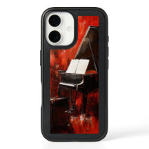 B.N. Street Original: Piano met rode muur