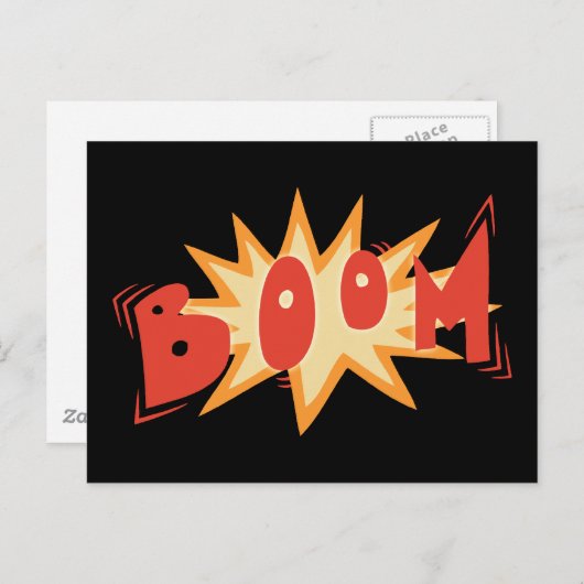 B O O O M BRIEFKAART (Voorkant / Achterkant)