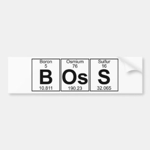 B-Os-S (baas) - Volledig Bumpersticker