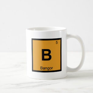 B - Periodiek tabelsymbool Bangor Maine Chemistry Koffiemok