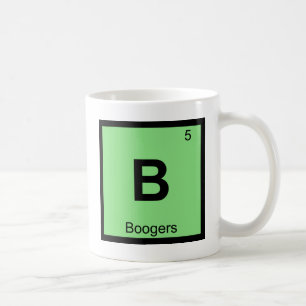 B - Periodieke tabelsymbool voor de chemie van Boo Koffiemok