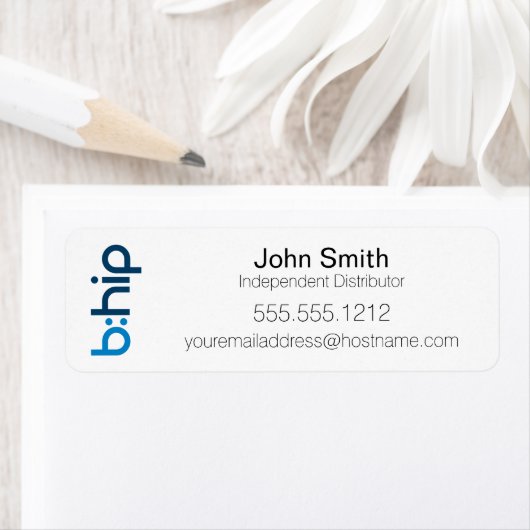 b : petit Étiquette distributeur HIP (En situation)