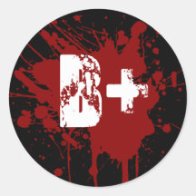 B Positieve Bloedgroep Grappige Vampier & Zombie D