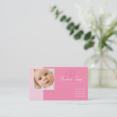 B pour Cartes de visite de bébés (Debout devant)