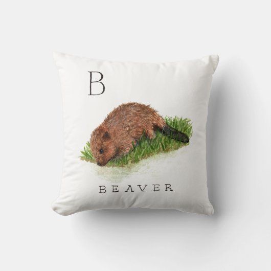 B pour le Coussin Beaver (Recto)