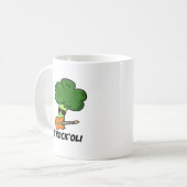 B-Rock-Oli Funny Rocker Broccoli Pun Koffiemok (Voorkant links)