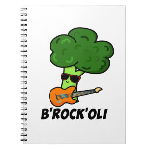 B-Rock-Oli Grappige Rocker Broccoli Woordspeling Notitieboek