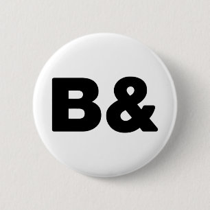 B & RONDE BUTTON 5,7 CM