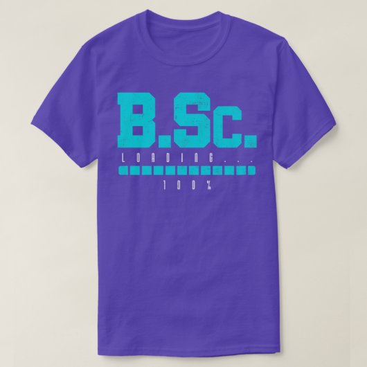 B Sc Bachelor of Science Afstuderen T-shirt (Design voorkant)