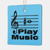 B Scherpe muzikale Notatie Keramisch Ornament (Links)