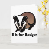B staat voor Badger Kaart (Gele Bloem)