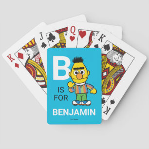 B staat voor Bert   Jouw naam speelkaarten toevoeg