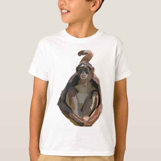 B staat voor Brown Spider Monkey T-shirt (Voorkant)