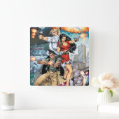 B@stard Stew Action Adventure Art van Al Rio Vierkante Klok (Huis)