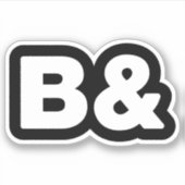 B& STICKER (Voorkant)