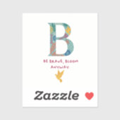 B Sticker Monogramme (Feuille)