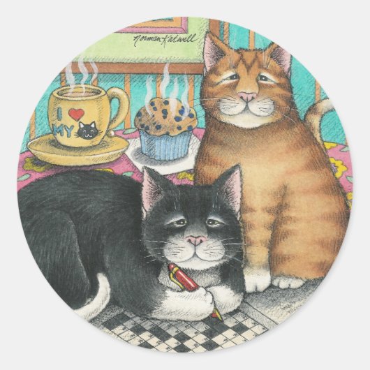 B & T #12 Kruiswoord Stickers (Voorkant)