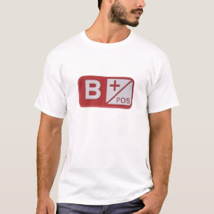B+ T-shirt de type sanguin positif