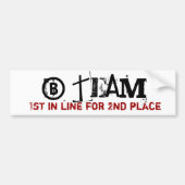 B team Bumpersticker (Voorkant)