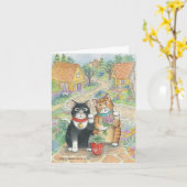 B & van T #51 de Behulpzame Nota van het Hallo Kaart (Gele Bloem)