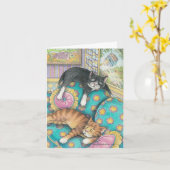 B & van T #5 de Nota van de Verjaardag Kaart (Gele Bloem)